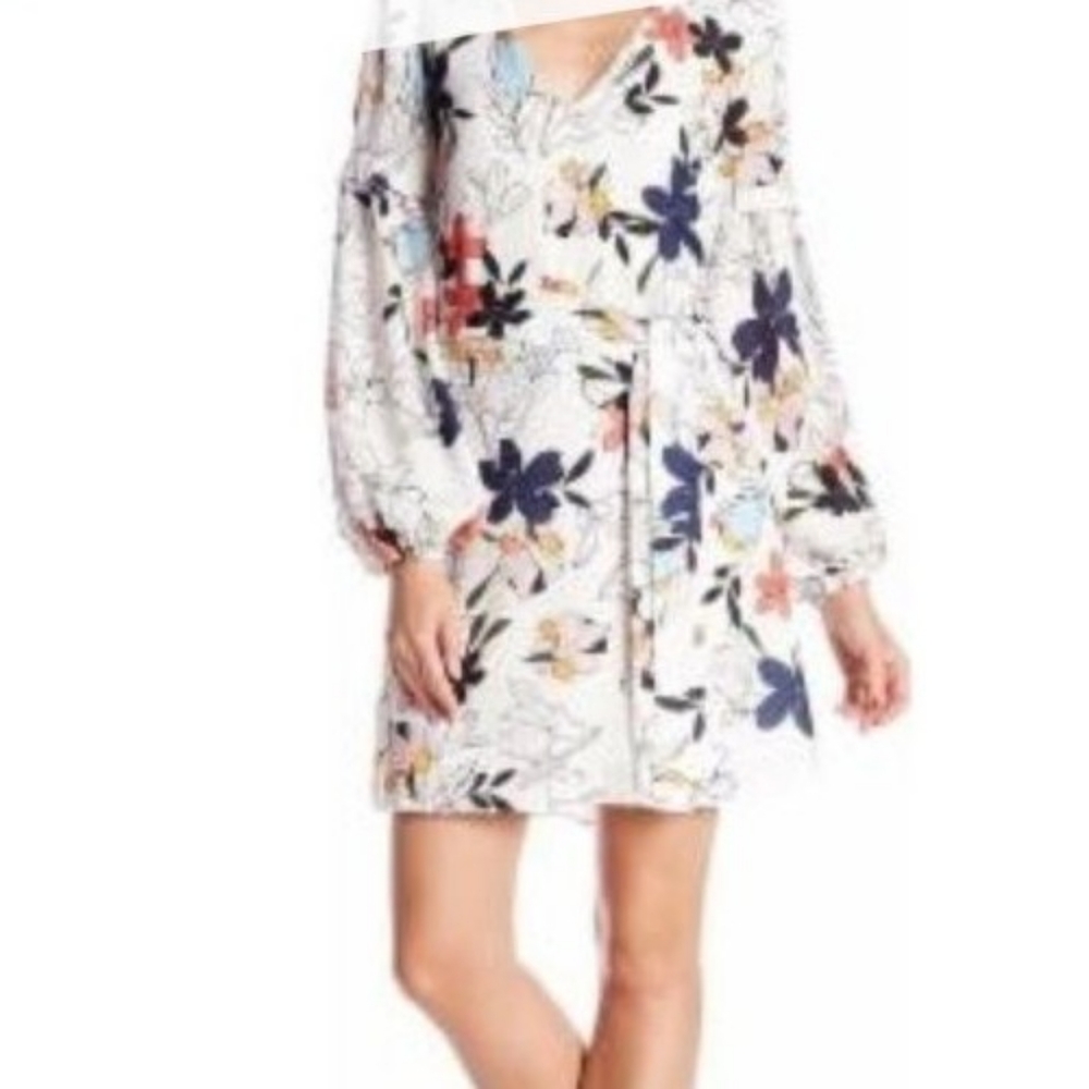 Parker Tie Waist Shift Dress Floral Print